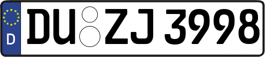 DU-ZJ3998