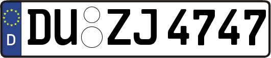 DU-ZJ4747