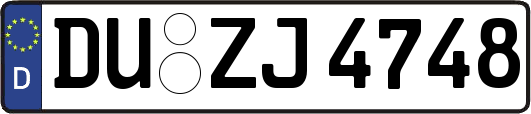 DU-ZJ4748