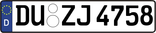 DU-ZJ4758