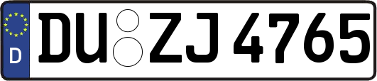 DU-ZJ4765