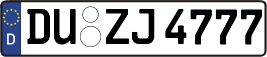 DU-ZJ4777