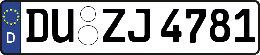 DU-ZJ4781