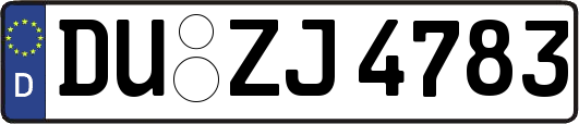 DU-ZJ4783