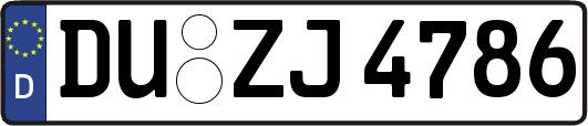 DU-ZJ4786