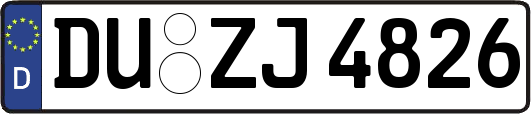 DU-ZJ4826