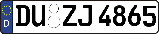 DU-ZJ4865