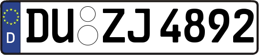 DU-ZJ4892
