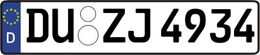DU-ZJ4934