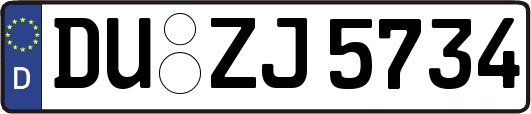 DU-ZJ5734