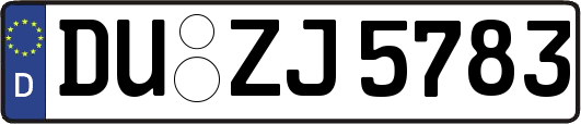 DU-ZJ5783