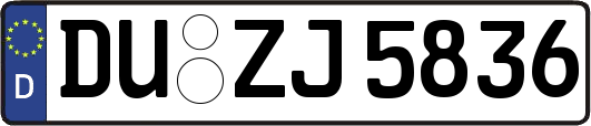 DU-ZJ5836