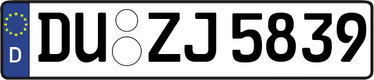 DU-ZJ5839