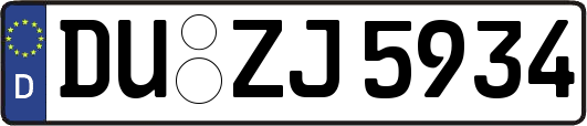 DU-ZJ5934