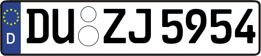 DU-ZJ5954