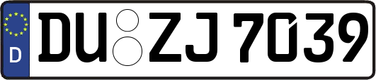 DU-ZJ7039