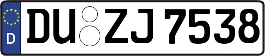 DU-ZJ7538