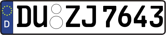 DU-ZJ7643
