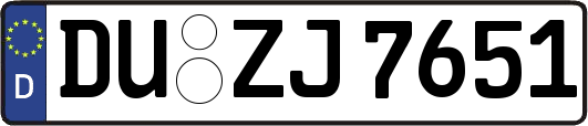 DU-ZJ7651