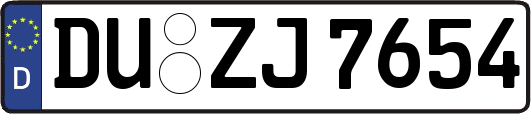 DU-ZJ7654