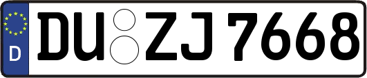 DU-ZJ7668