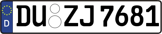 DU-ZJ7681