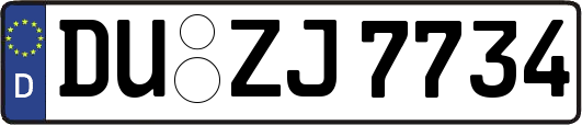 DU-ZJ7734