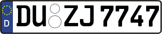 DU-ZJ7747