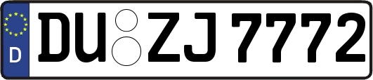 DU-ZJ7772