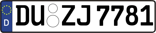 DU-ZJ7781
