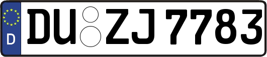 DU-ZJ7783