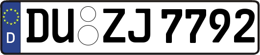 DU-ZJ7792