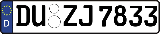 DU-ZJ7833
