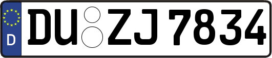 DU-ZJ7834