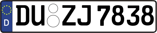 DU-ZJ7838