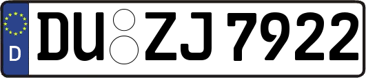 DU-ZJ7922