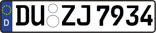 DU-ZJ7934