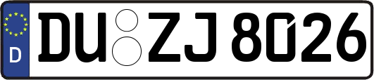DU-ZJ8026