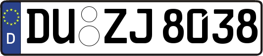 DU-ZJ8038