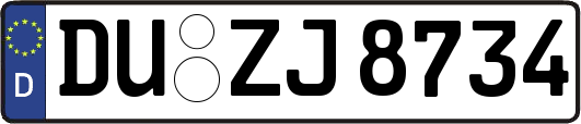 DU-ZJ8734