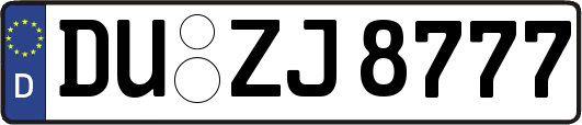 DU-ZJ8777