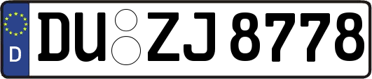 DU-ZJ8778