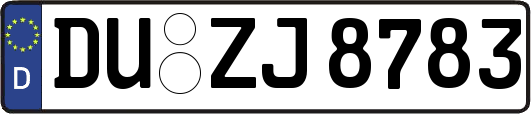 DU-ZJ8783