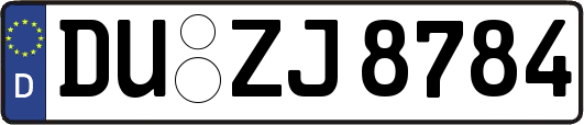 DU-ZJ8784