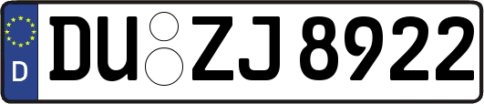 DU-ZJ8922