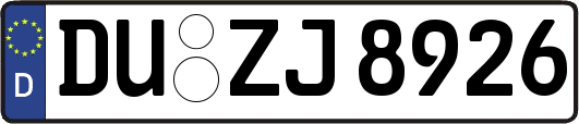 DU-ZJ8926