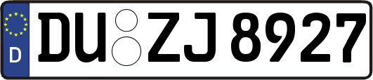 DU-ZJ8927