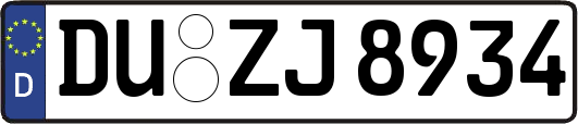 DU-ZJ8934