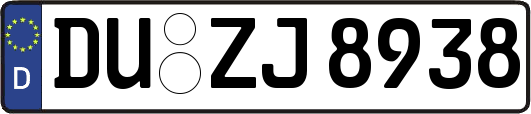 DU-ZJ8938