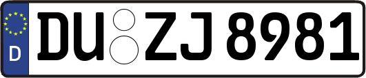 DU-ZJ8981